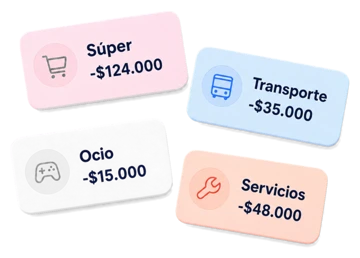 Categorías sueltas de gastos